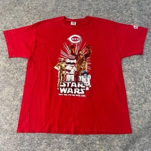 Cincinnati Reds Star Wars May the 4th T-Shirt Red SGA Men's XL